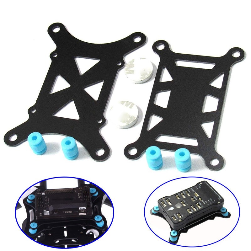 Share Goo Glass Fiber Shock Absorber Board Anti-Vibration Damping Plate Mount Compatible with RC APM2.6 APM2.8 Pixhawk PX4 Flight Controller - Image 1